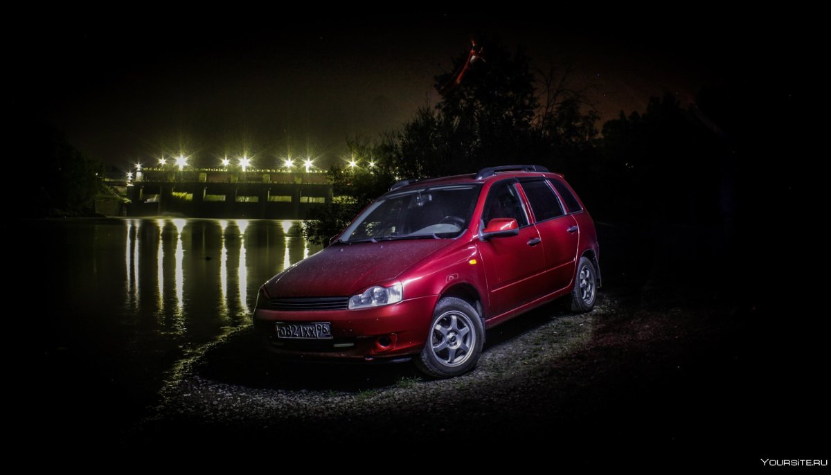 Лада Калина универсал ночь