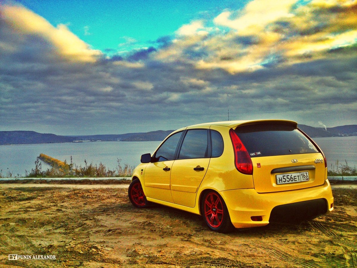 Тюнингованная Лада Калина спорт 1.4