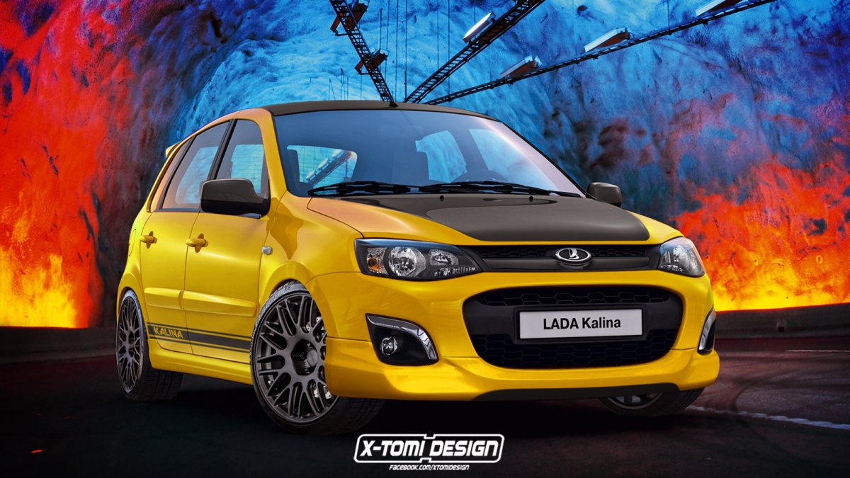 Лада Калина хэтчбек тюнингованная