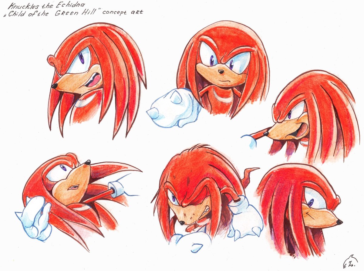 Соник и НАКЛЗ арты