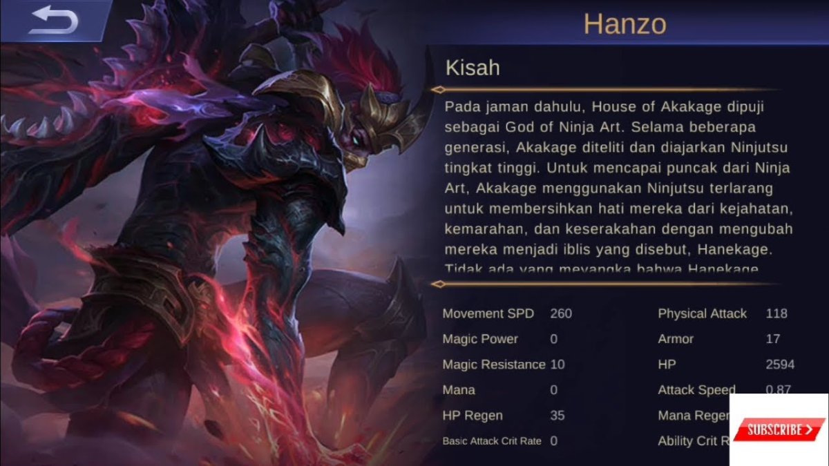 Mobile Legends Bang Bang Ханзо