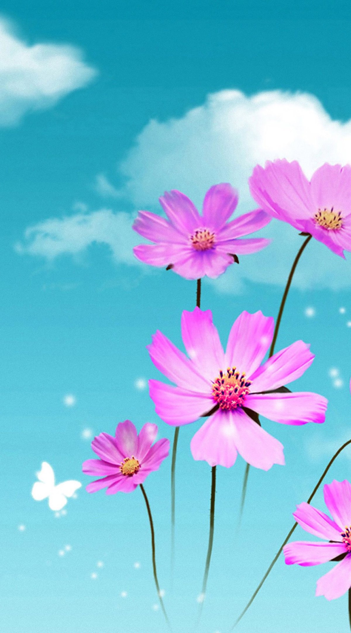 Красивые яркие цветы