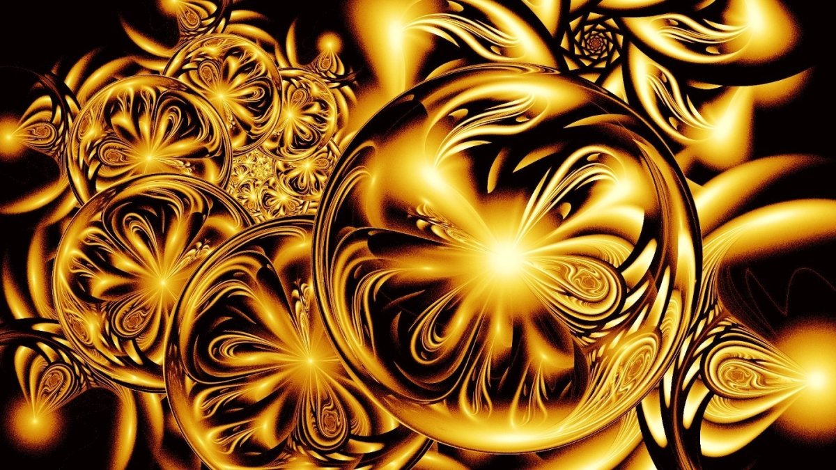 Золотистые обои