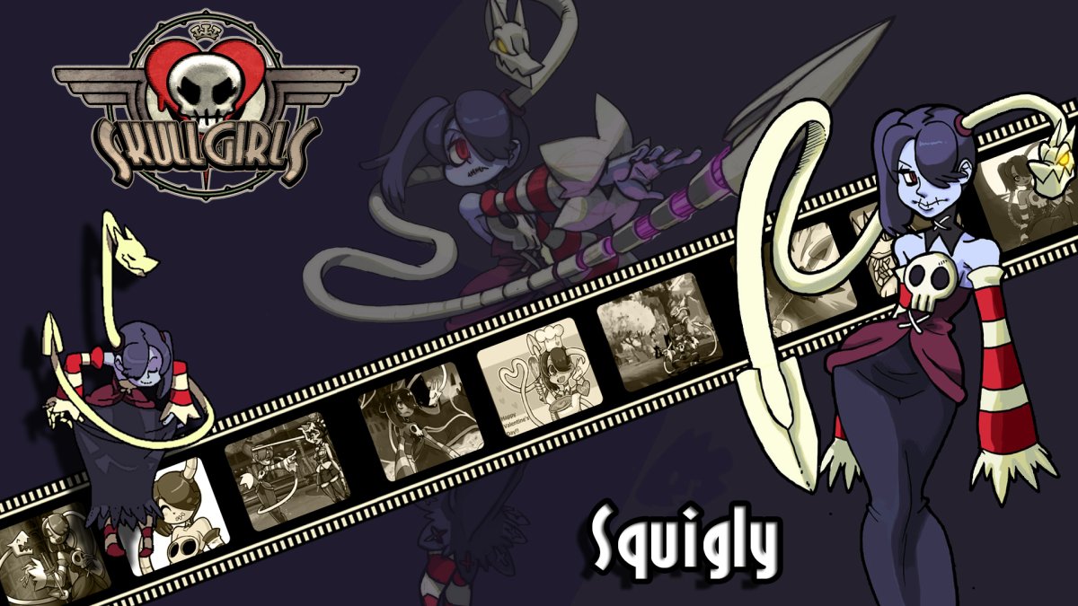 Skullgirls squiggly обои