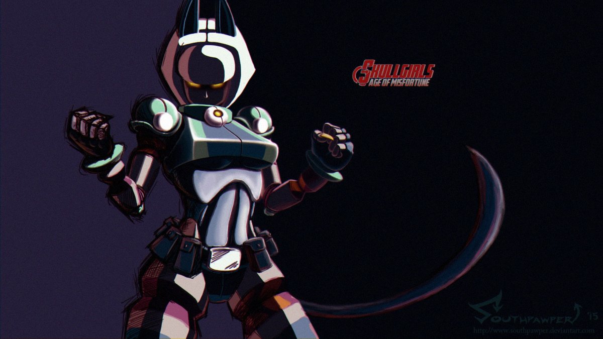Обои Skullgirls Robo Fortune