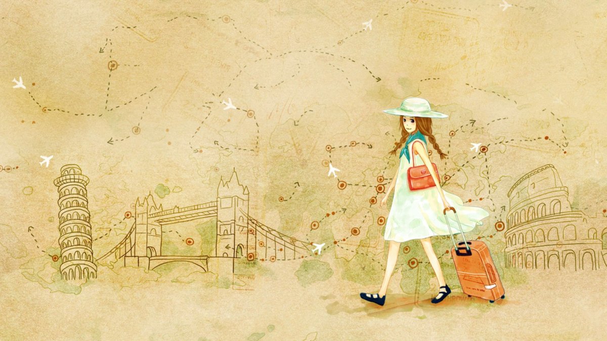 Фон для презентации путешествие