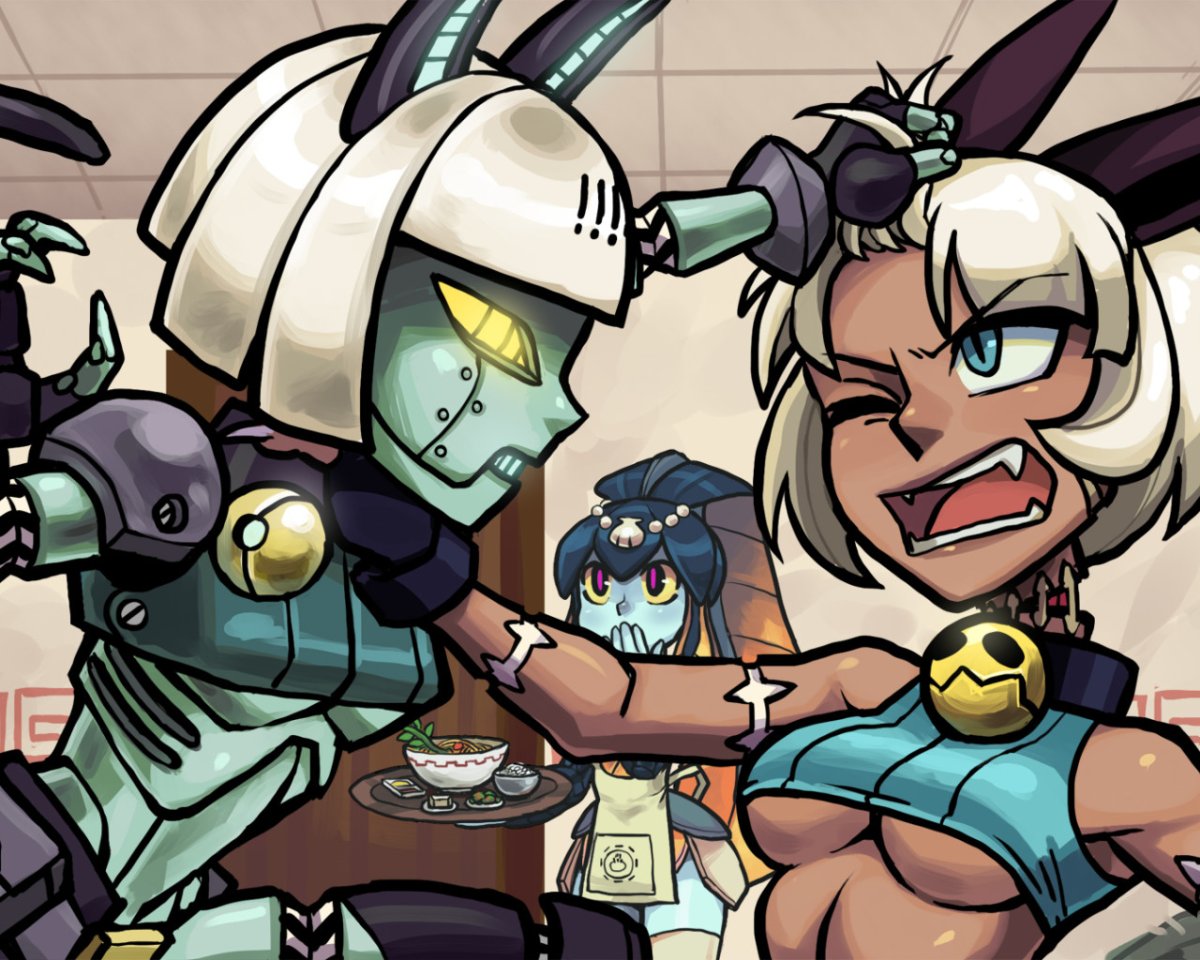 Skullgirls Мисс Форчун и робо Форчун