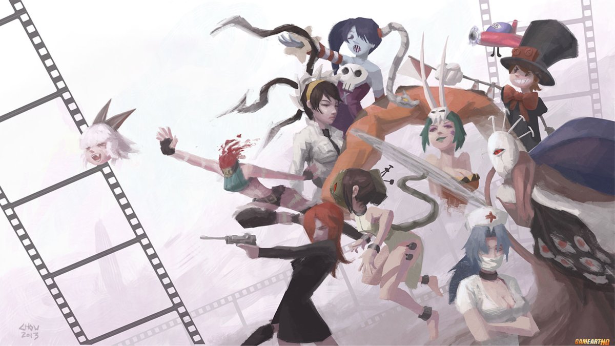 Skullgirls фон