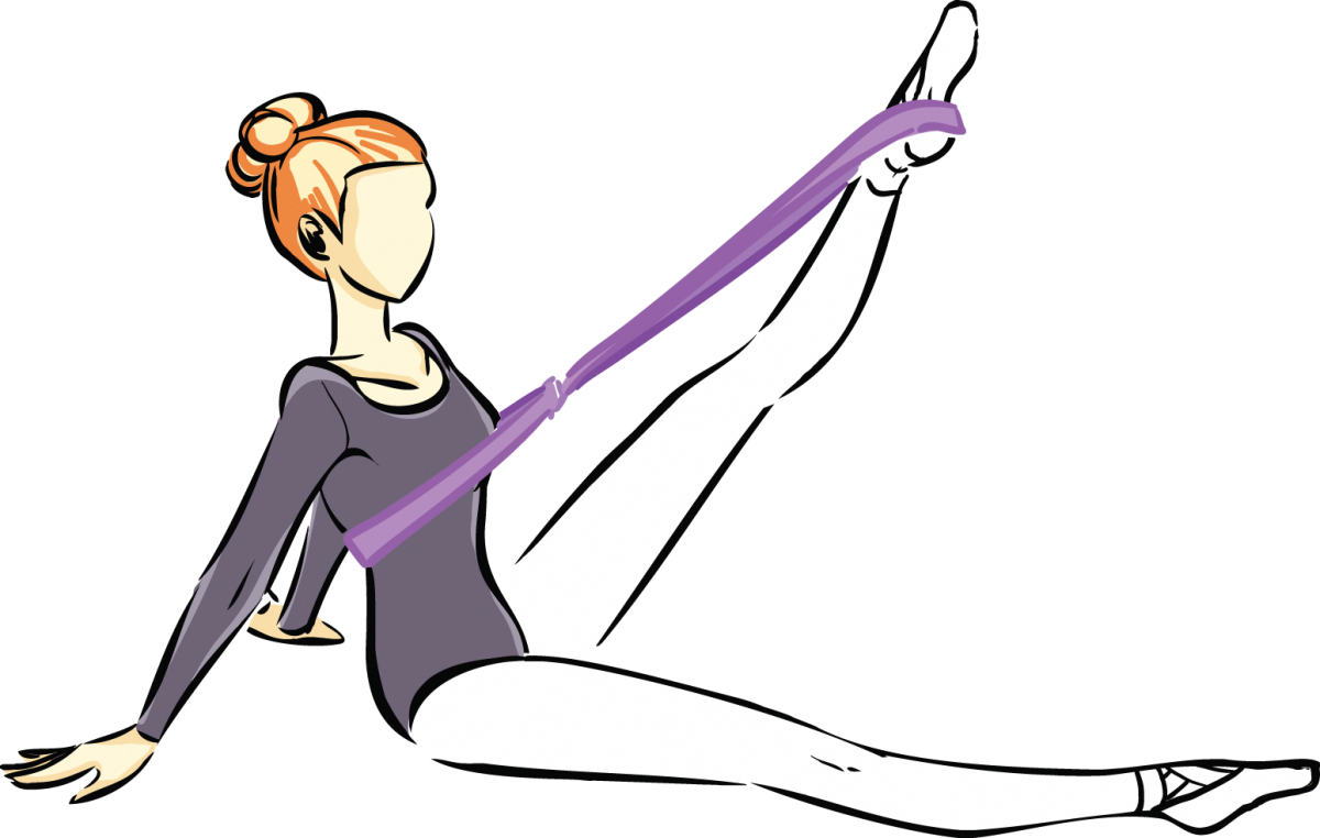 Гимнастка рисунок