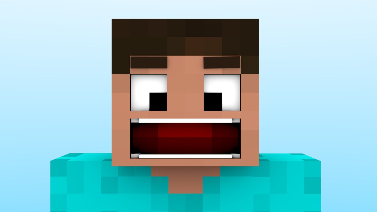 Удивленный Стив майнкрафт