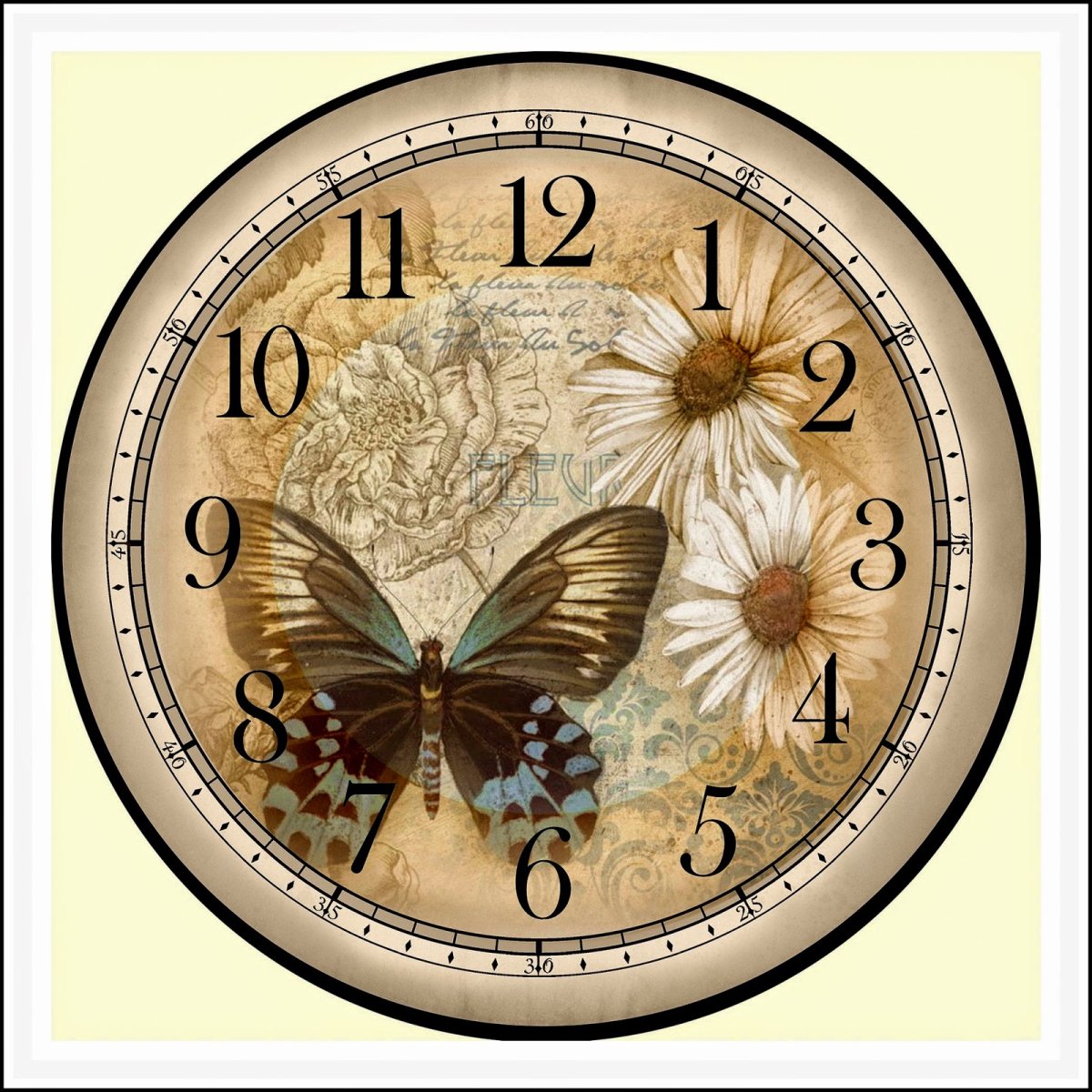 Циферблат для декупажа