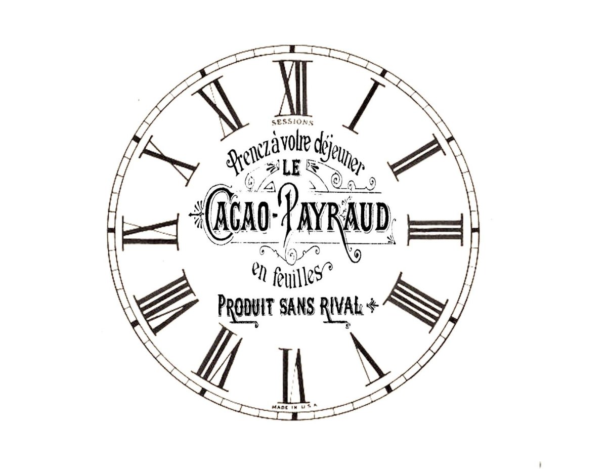 Шаблон для печати часов настенных