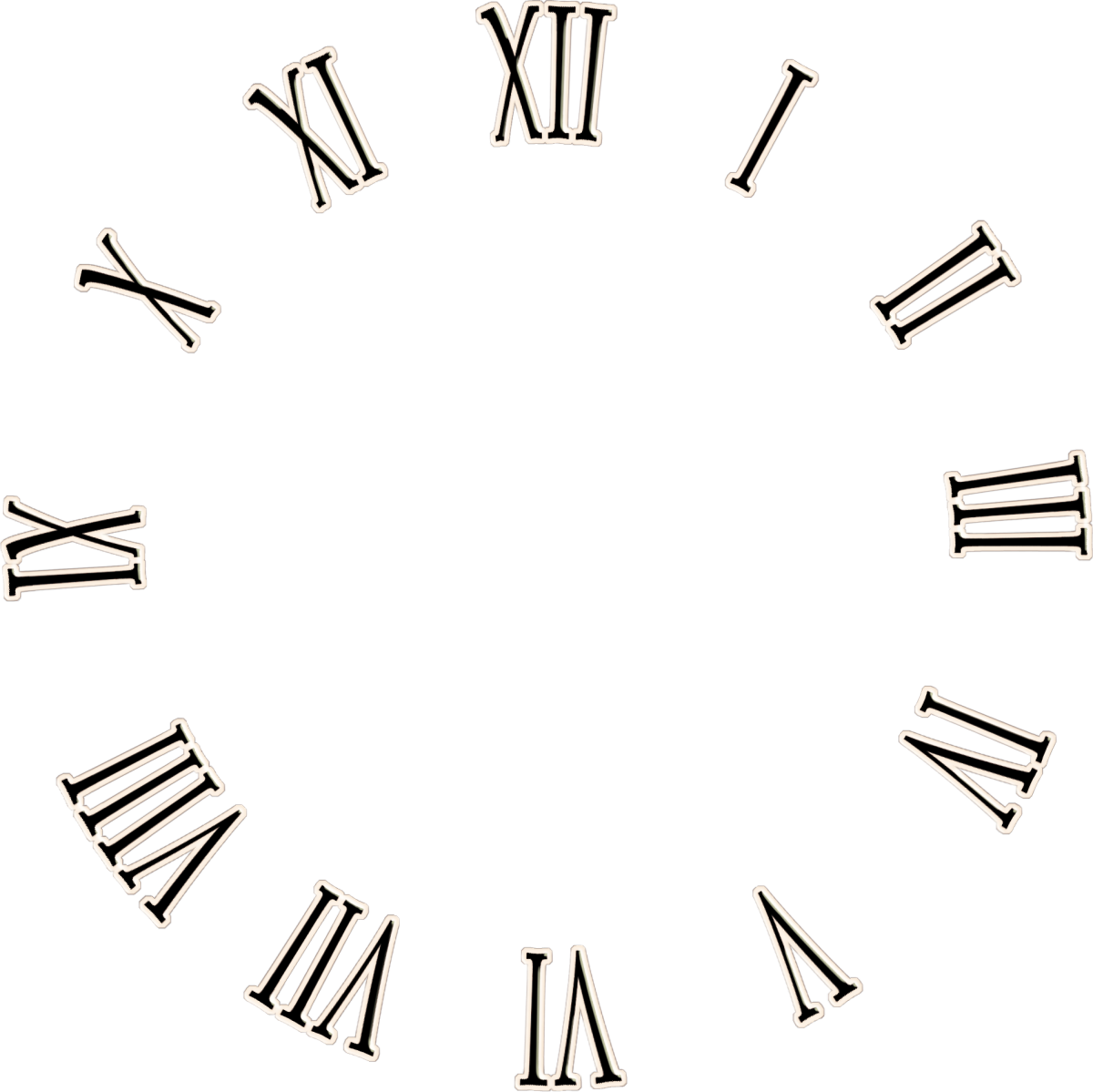 Циферблат на прозрачном фоне