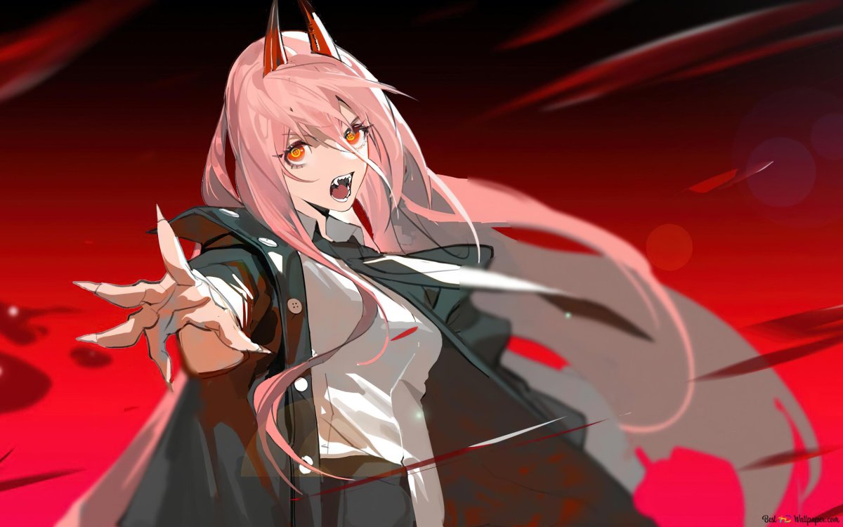 Аниме обои человек бензопила