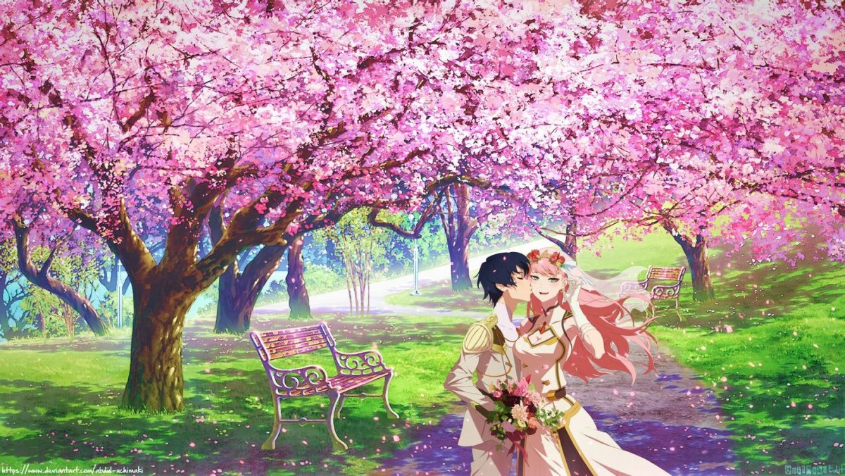 Аниме фон Сакура