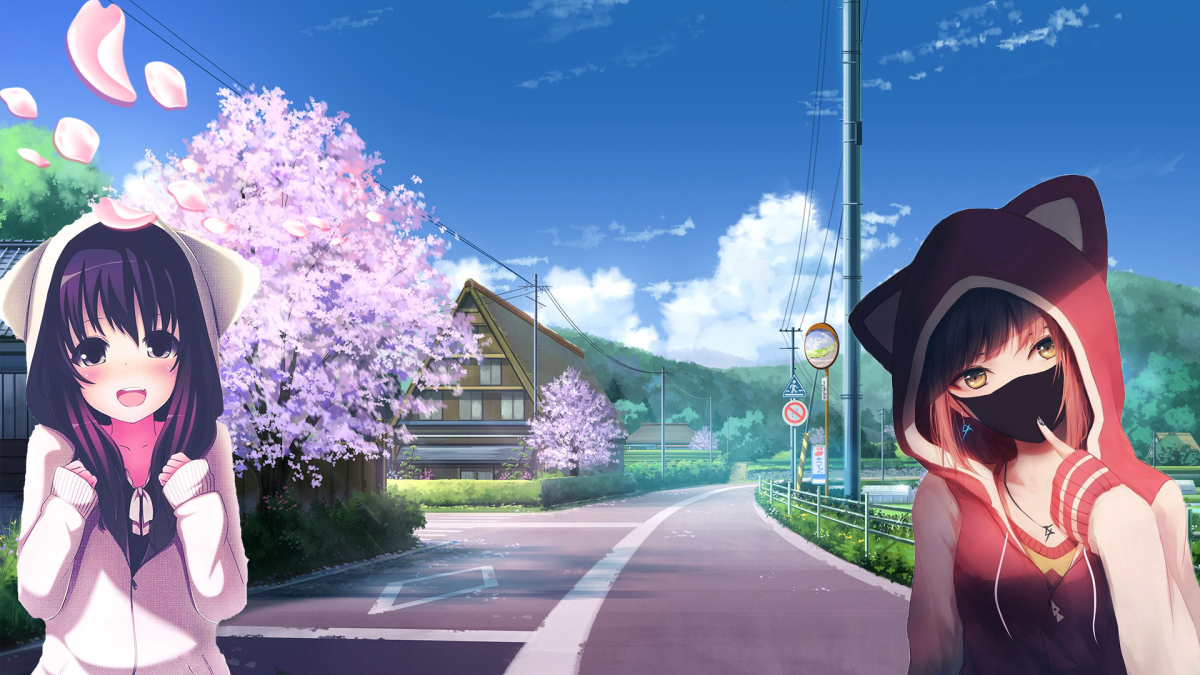 Аниме арты Весна