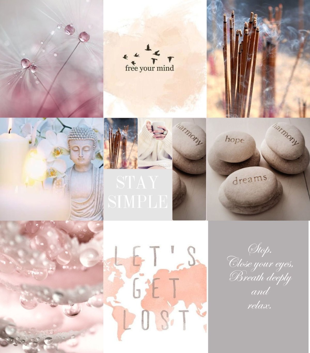 Палитра вдохновения мудборд