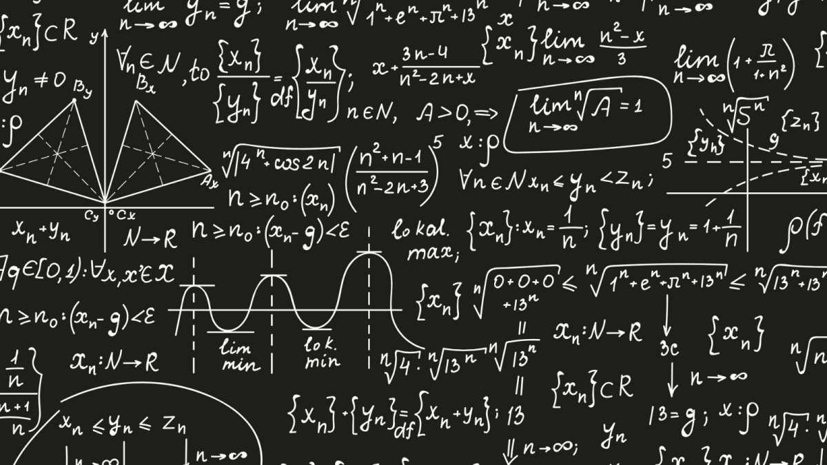 Фон Школьная доска с формулами