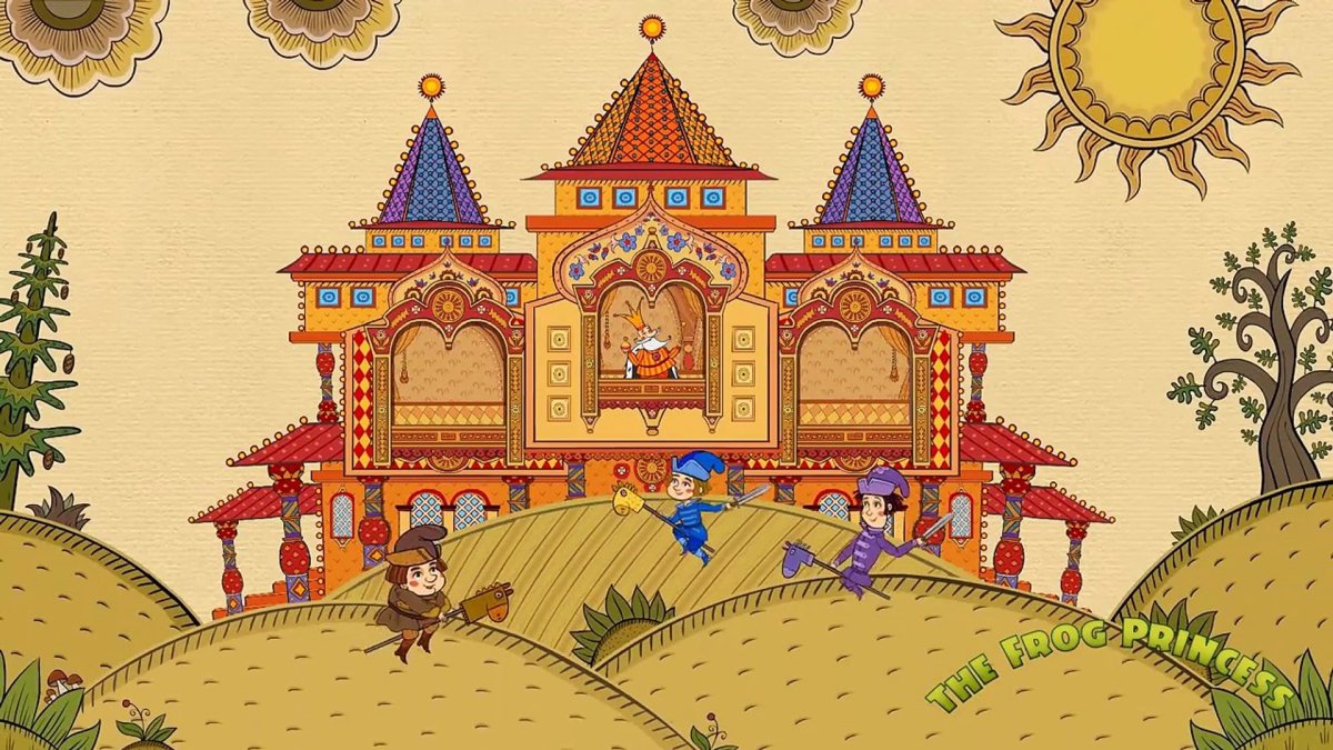 Алеша Попович мультфильм деревня