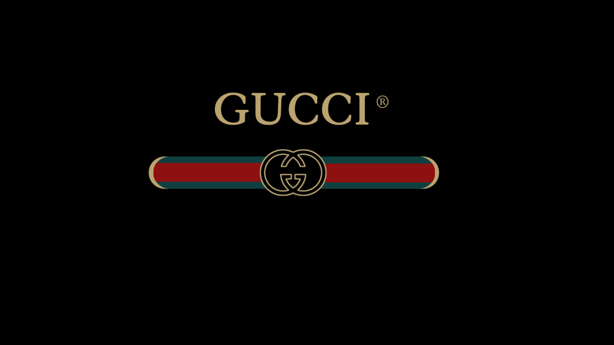 Gucci логотип на обои