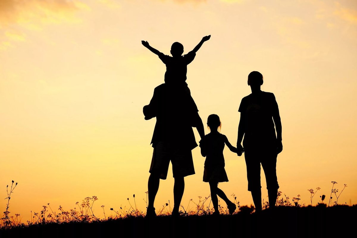 Силует счастливой сеиьи