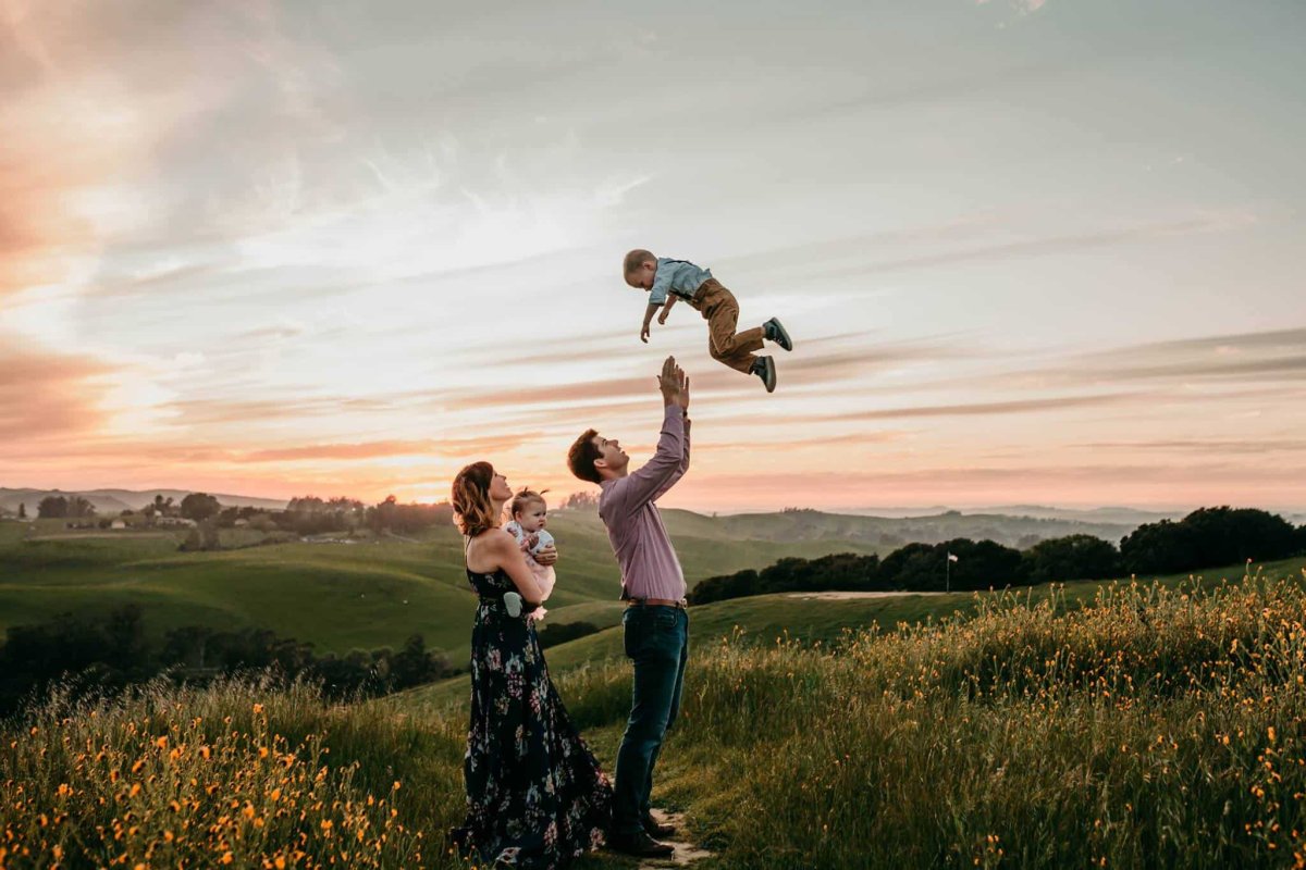 Лайфстайл фотосессия семейная