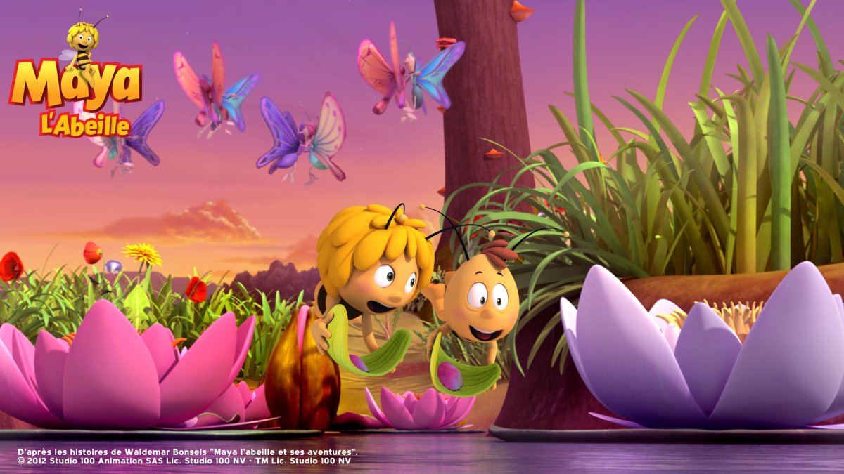 Пчелка Майя на цветочной Поляне