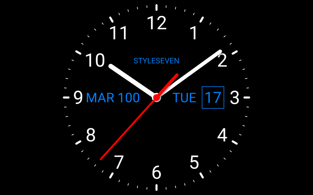 Аналоговые часы на рабочий стол