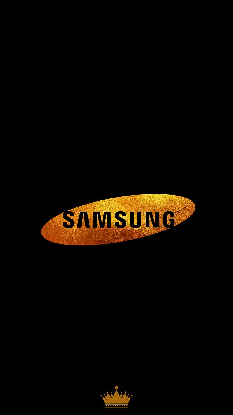 Надпись Samsung на черном фоне