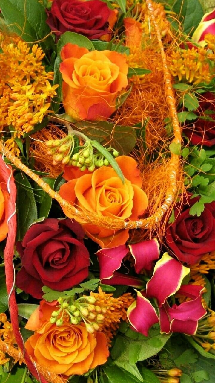 Букет на черном фоне