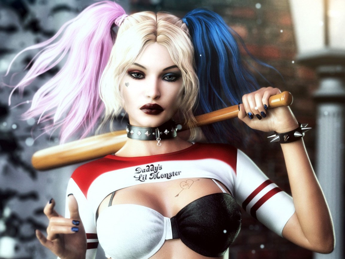 Харли Квинн отряд самоубийц рисунок