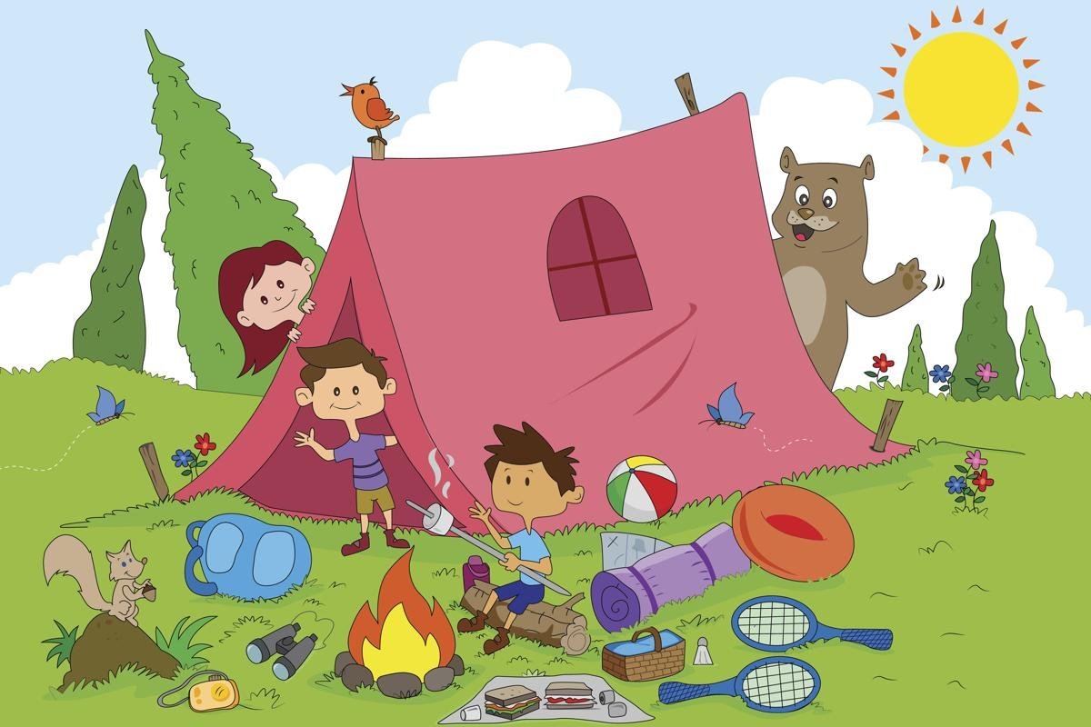 Лагерь мультяшный