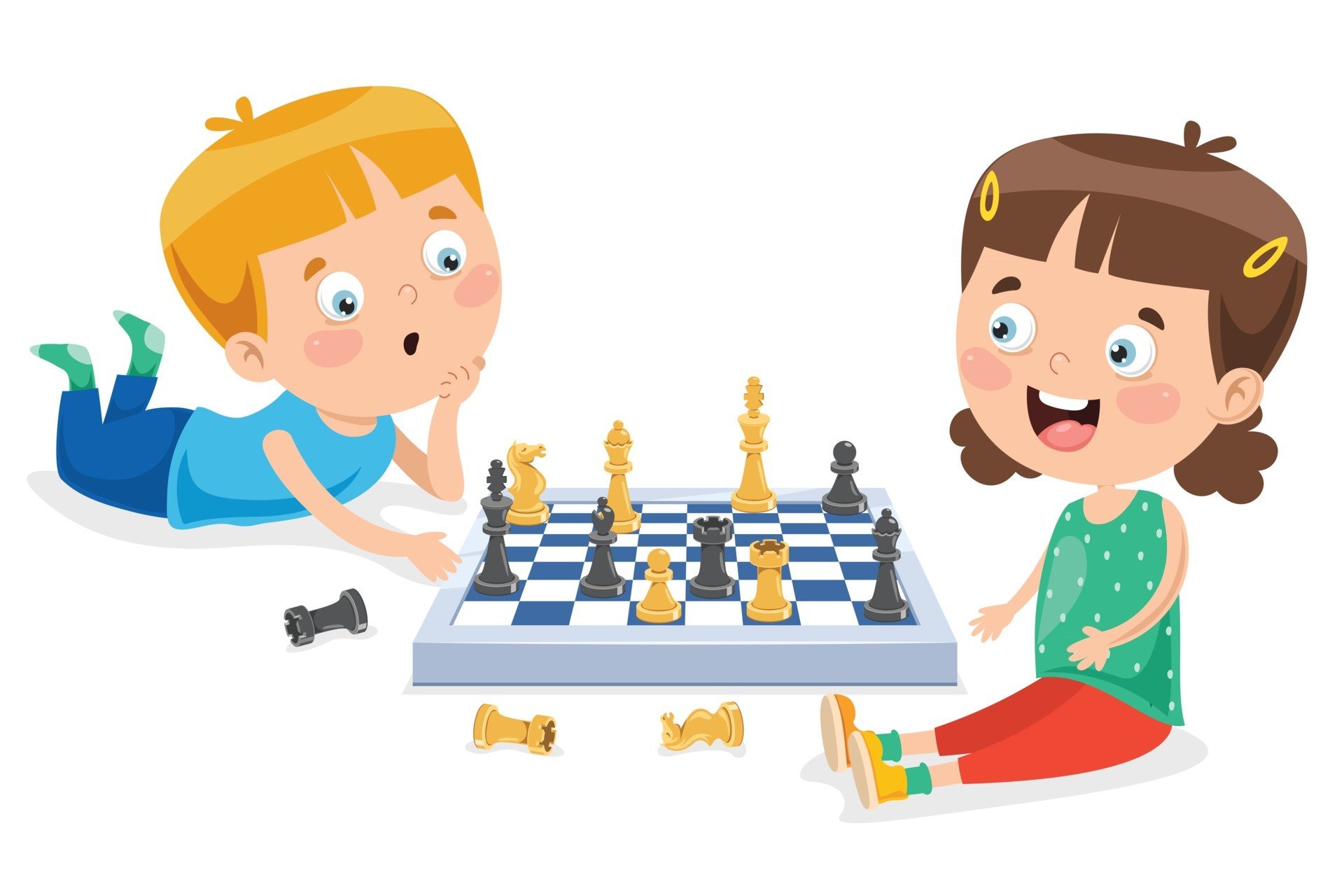 Шахматы рисунок для детей