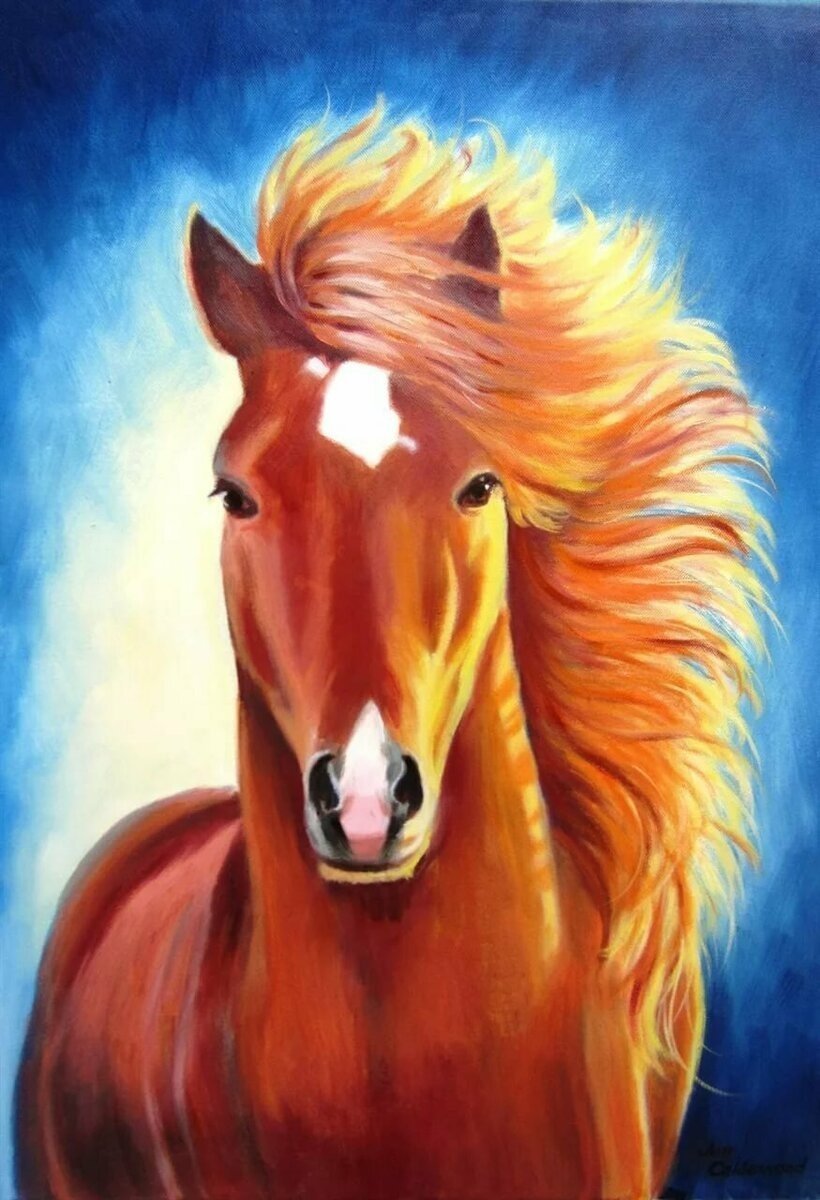 Лошадь в огне