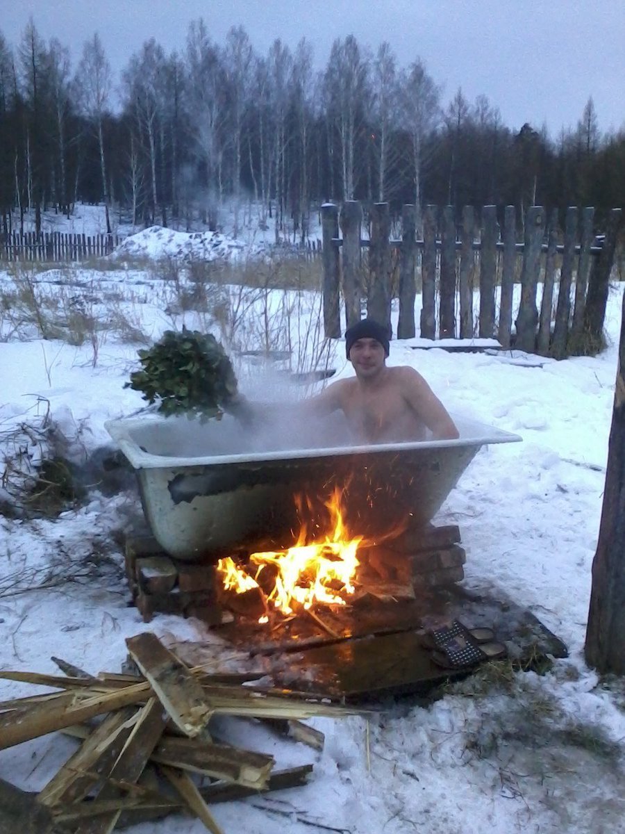 Ванна на огне