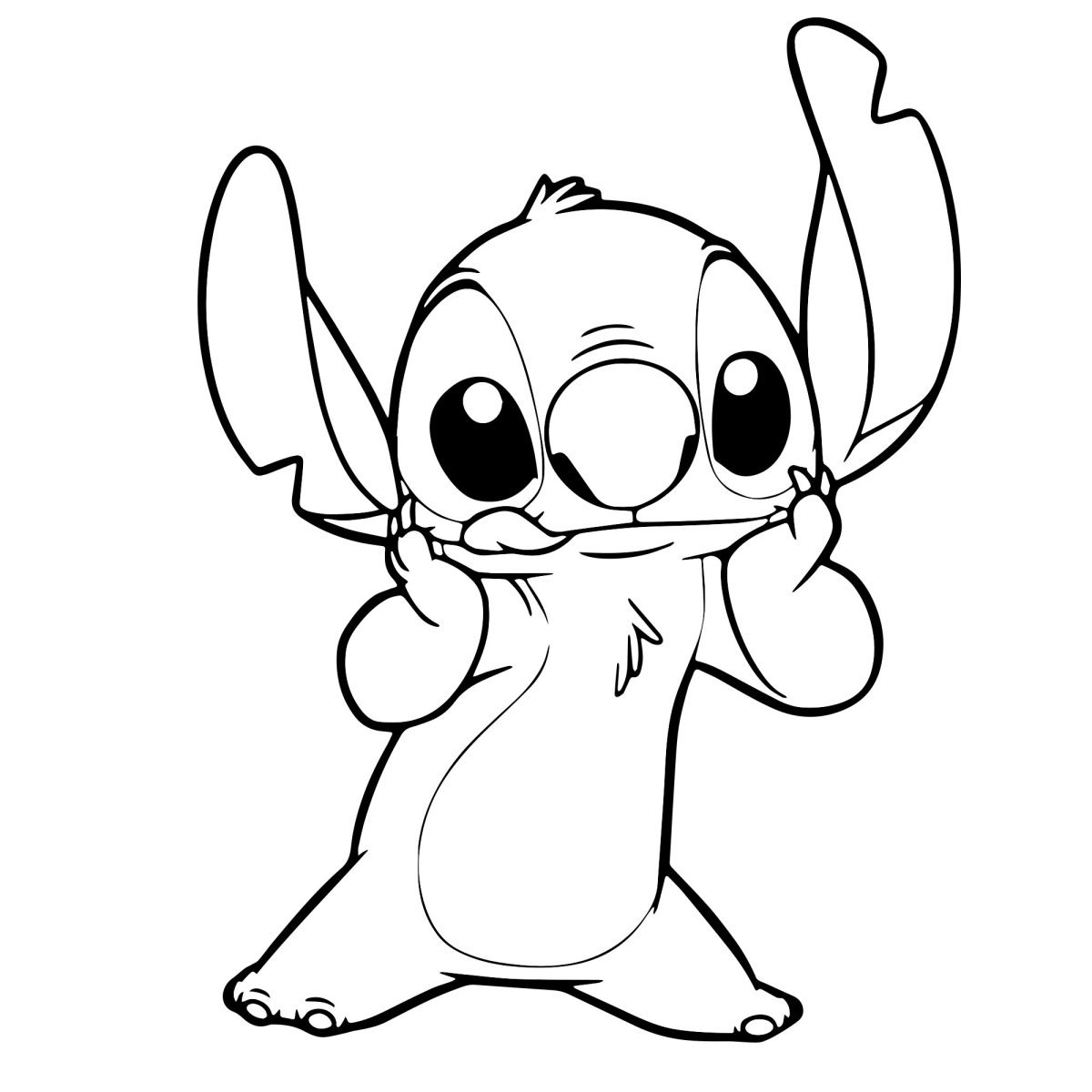 Раскраски Дисней Стич