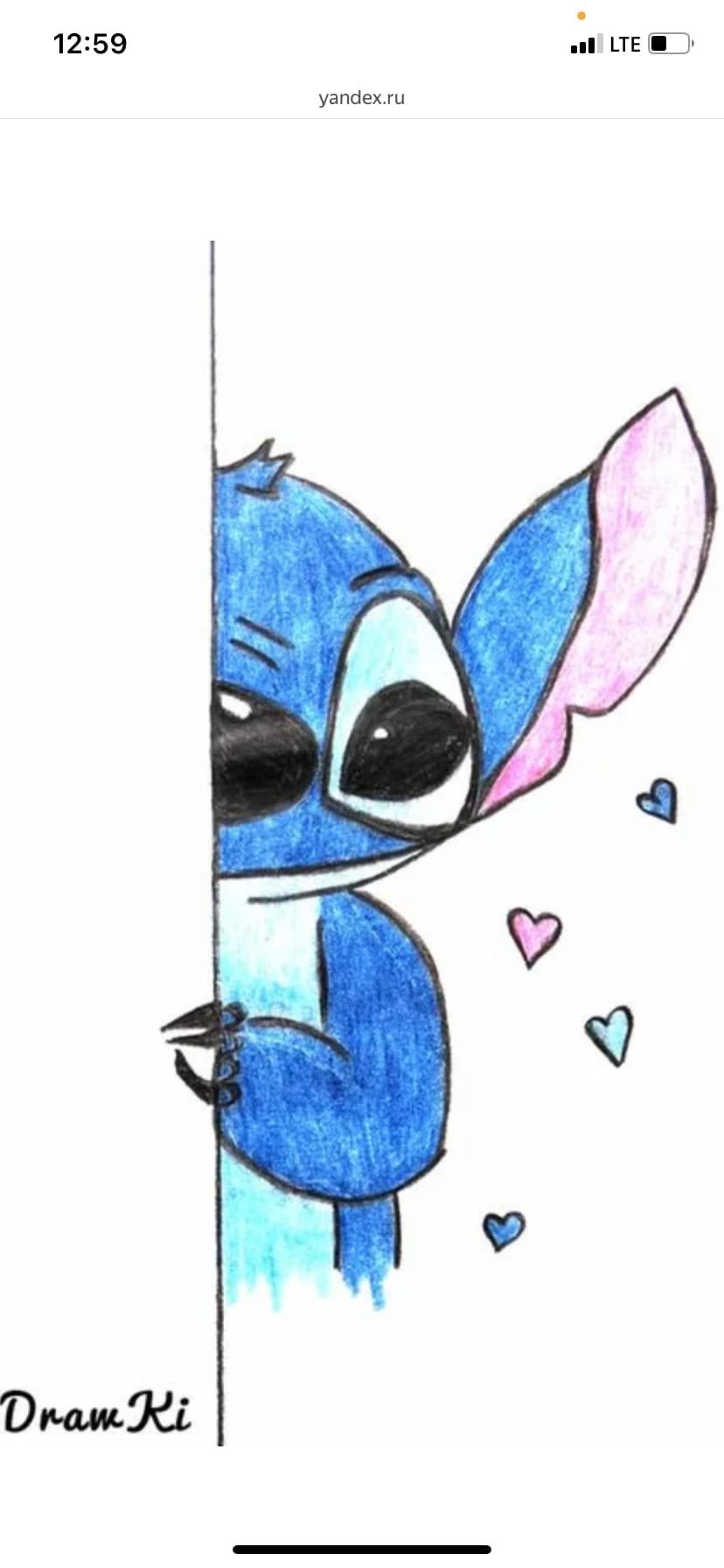 Стич рисунок карандашом для срисовки