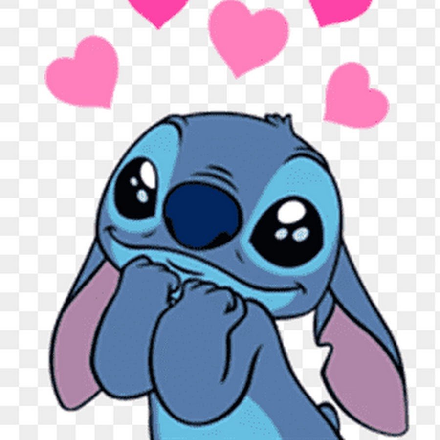 Стич с сердечками