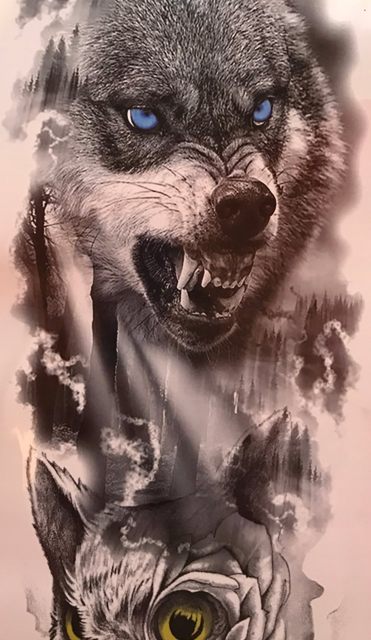 Оскалившийся волк