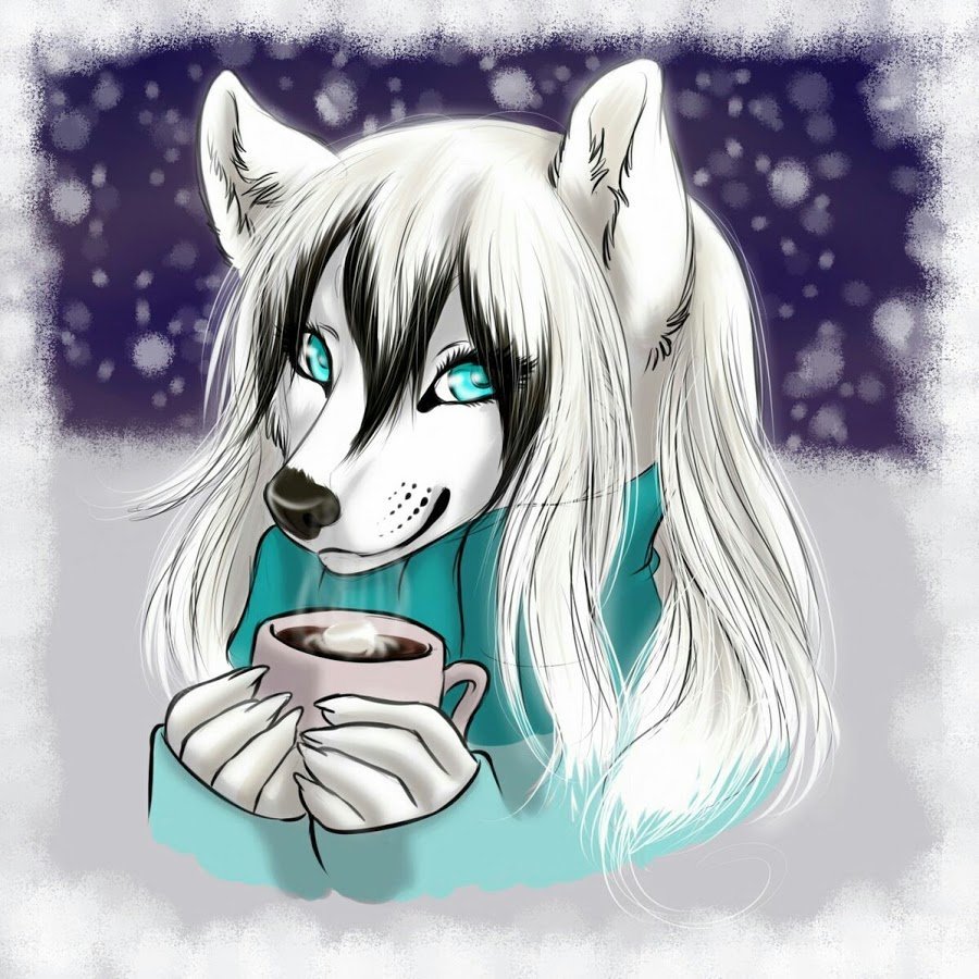 Фурри волчица