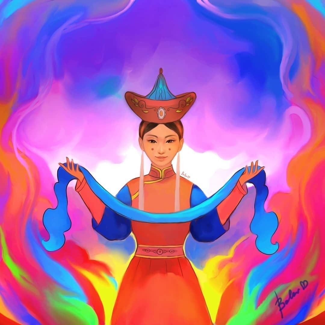 Картины в бурятском стиле