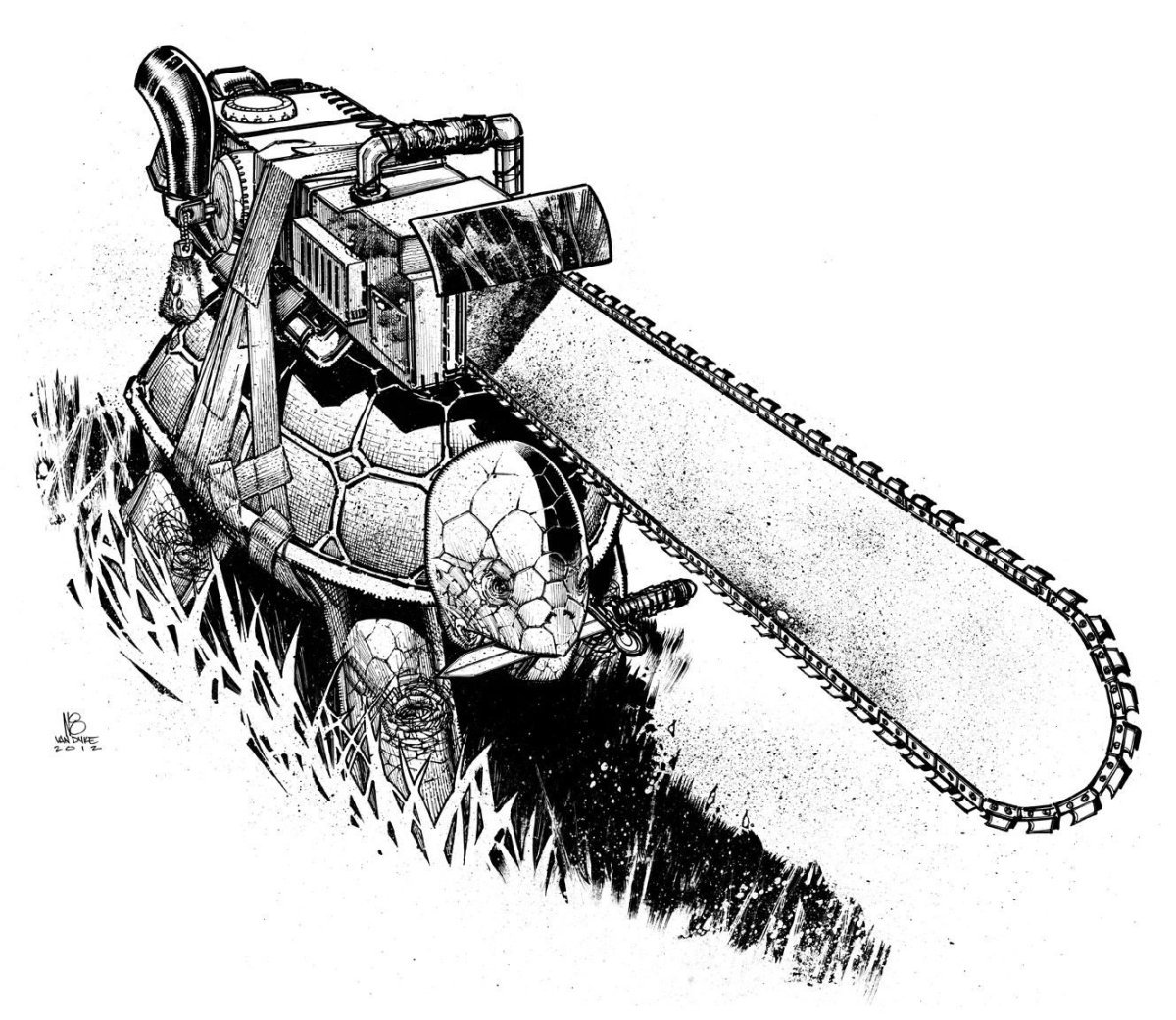 Бензопила эскиз