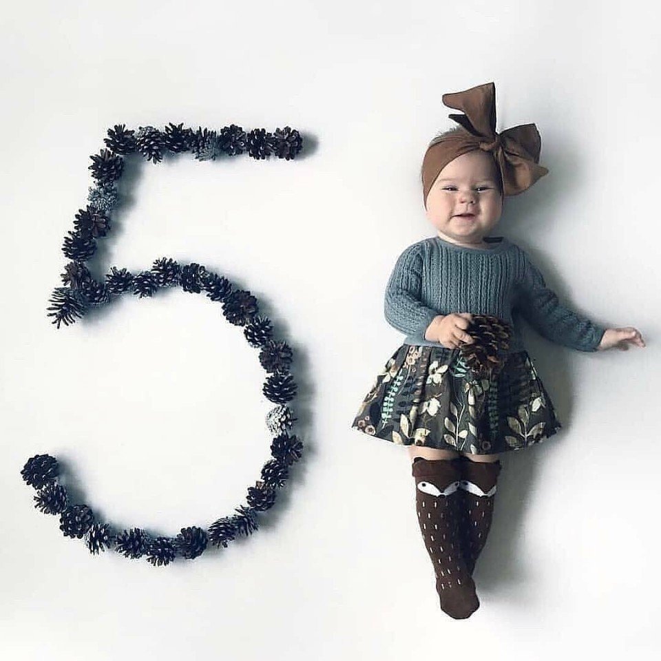 Фотосессия по месяцам малыша