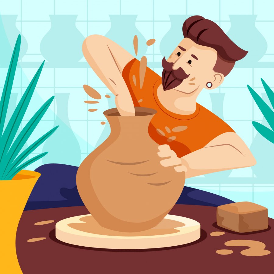 Гончарный круг вектор