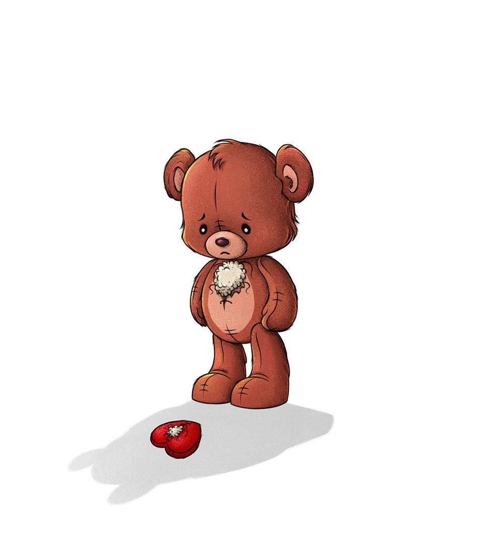 Грустный мишка