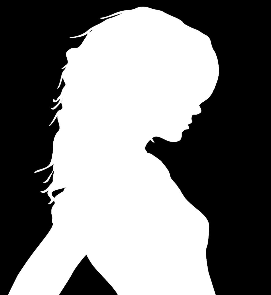 Лицо девушки линиями