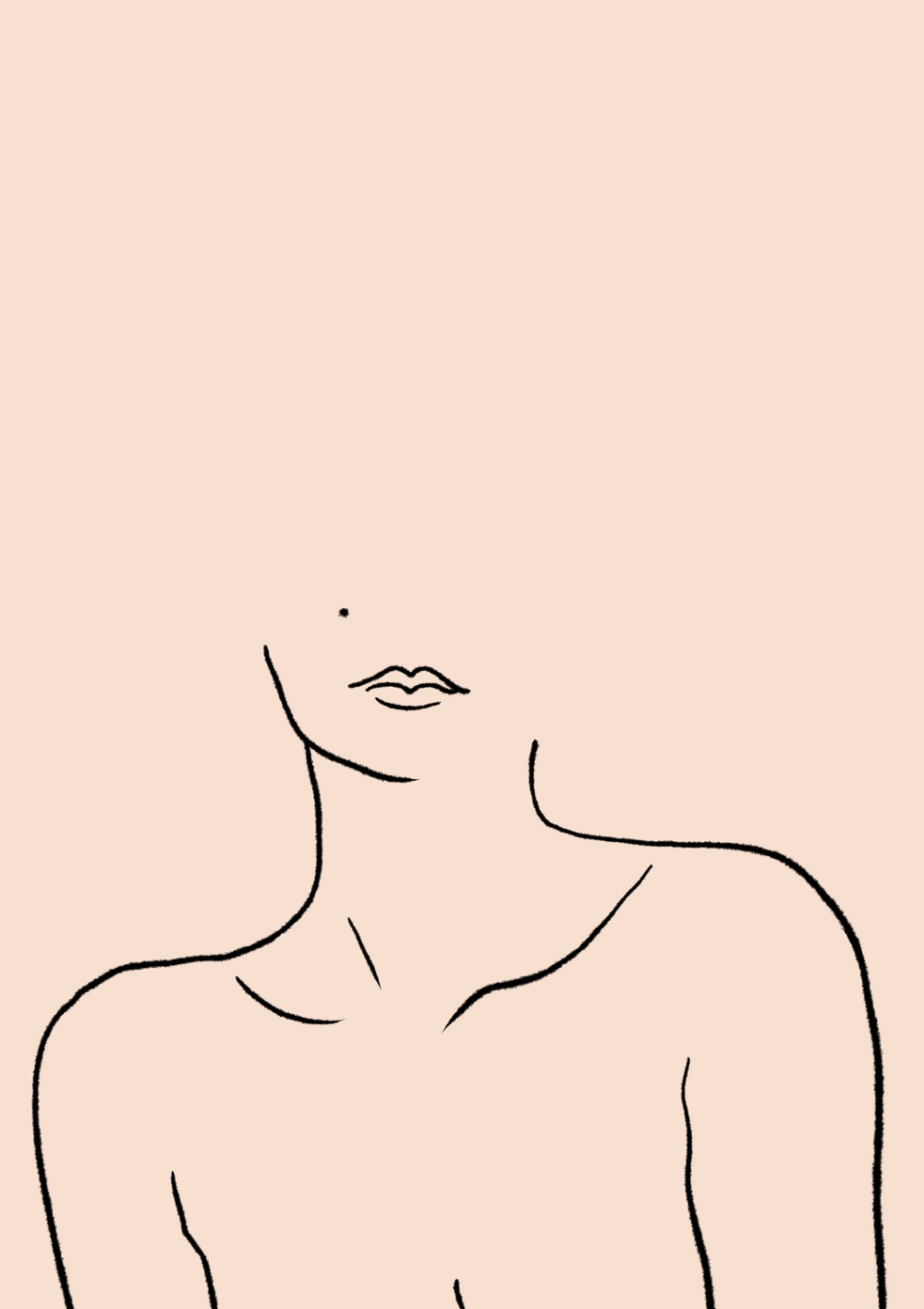 Линии тела девушки