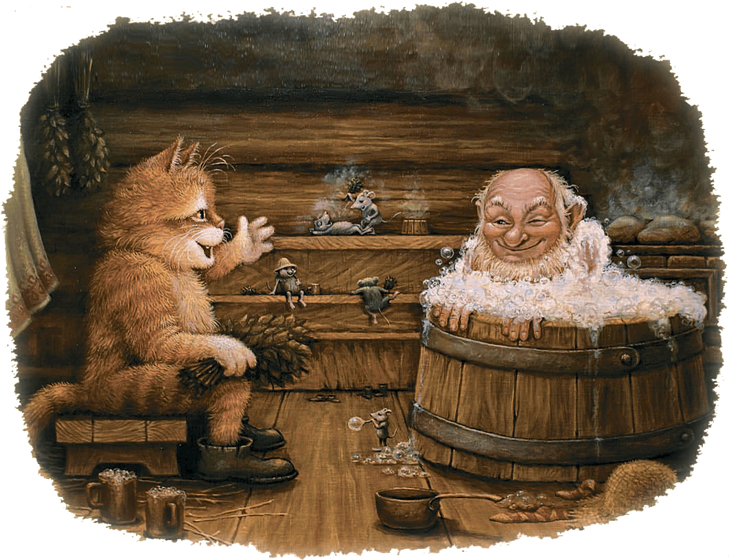 Сказочное утро в деревне