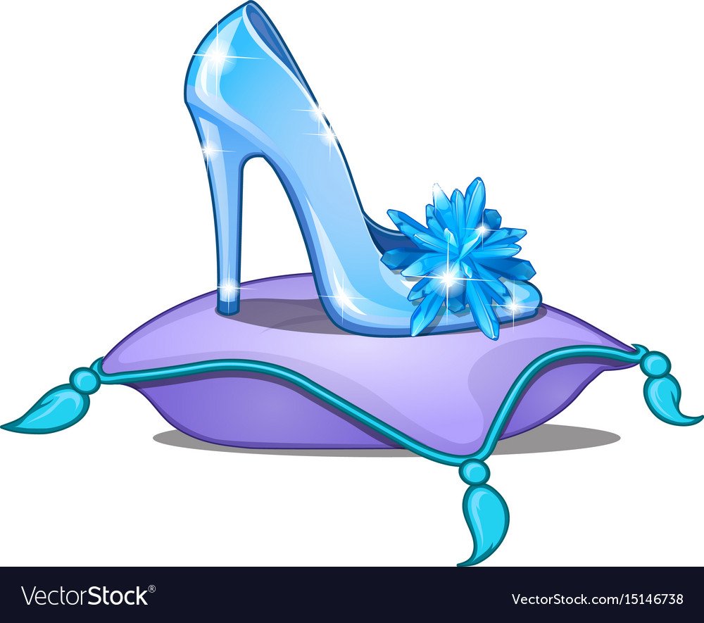 Обувь принцессы на белом фоне