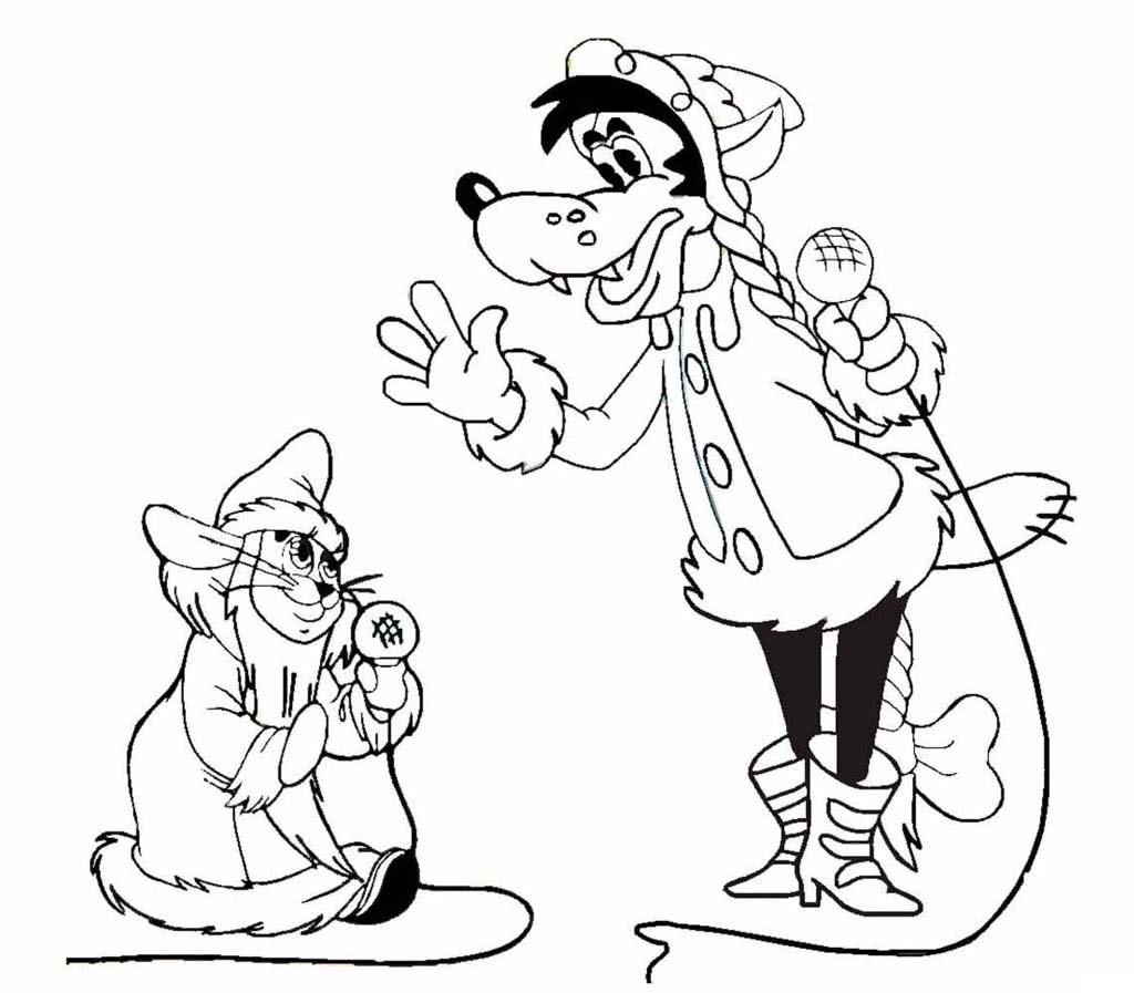 Ну погоди волк Снегурочка заяц дед Мороз